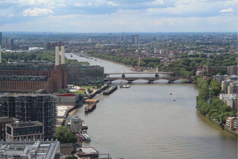 View along the River Thames
