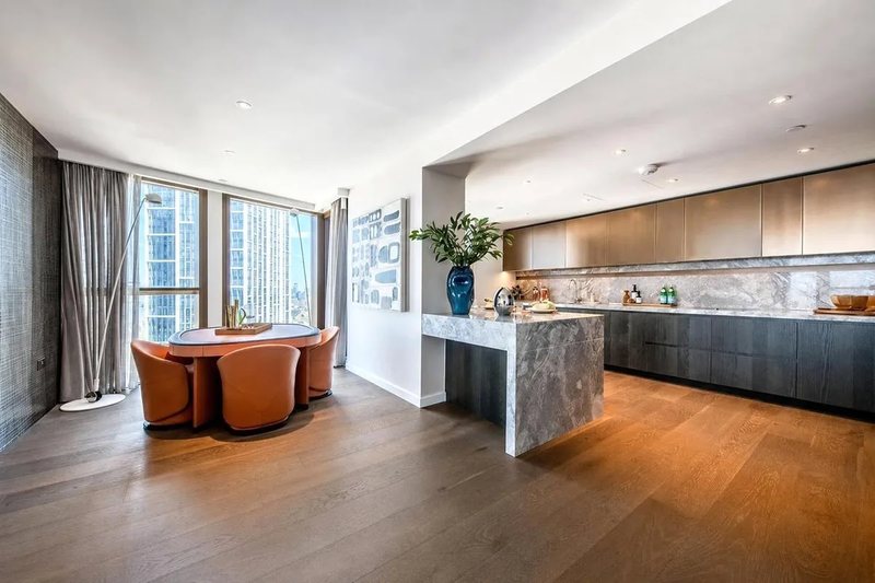 Kitchen and dining area